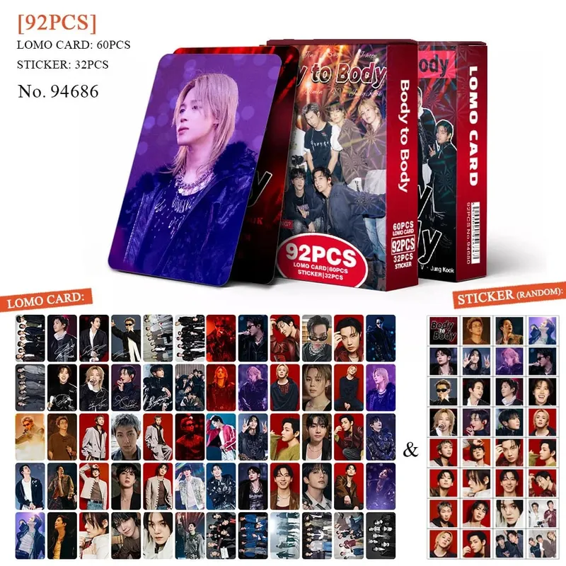 92 Single Small Card New Album Fan Support Photo Cards Greeting Cards Journal Stickers LOMO Card Collectible Gift