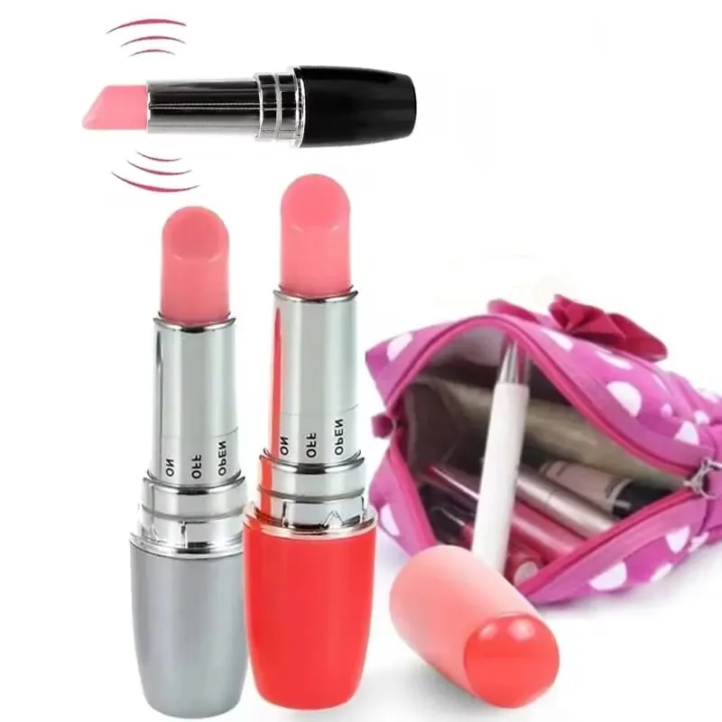 Lipstick Vibrator Mini Bullet Clitoral Stimulator Silent Waterproof Clitoris Stimulator Sex Toy for Women G-Spot Adult Portable