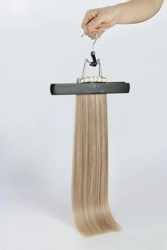 Moresoo Tape in Hair Extensions Real Human Hair 12-24in 30G&50G Double Sided Tape PU Skin Weft Tape in Hair Extensions Straight