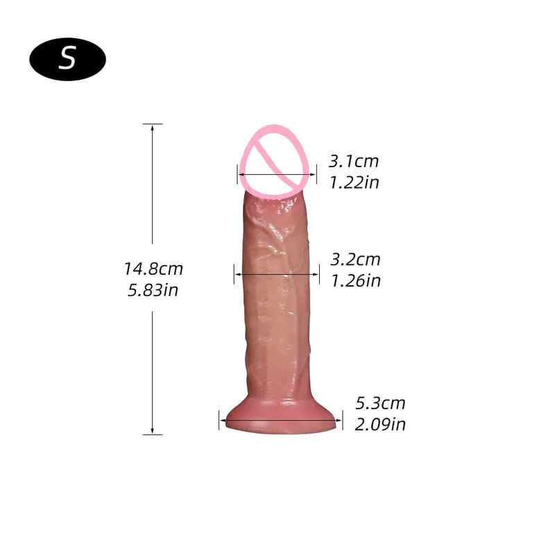 Wearable Realistic Strapon Dildo Sex Toys for Women Fake Dick Anal Penis Thick Butt Plug Vagina Masturbator Adult Cock Dick