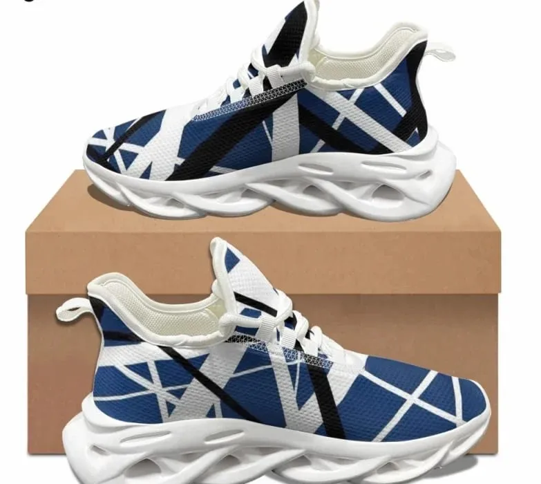 Evh Stripe Design Casual Flat Shoes Street Fashion Rock Trend Sneakers Women Classic Popular Non-slip Running Shoes
