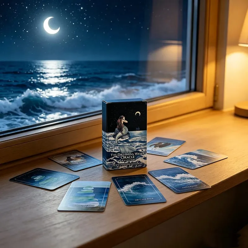 Dreaming Waves Oracle Cards 60 Cards Deep Emotional Guidance Cards Game Perfect for Emotional Healing & Intuitive Reading