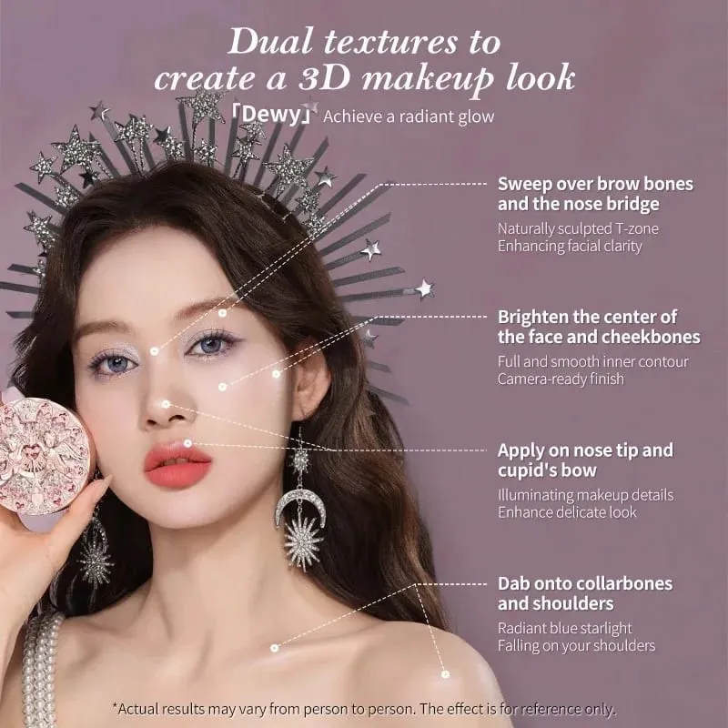 Flower Know Little Angel Collection Kotak Hadiah Makeup Eyeshadow Blush Cream Matte Lipstik Highlighter Kit Lengkap Semua Dalam Satu