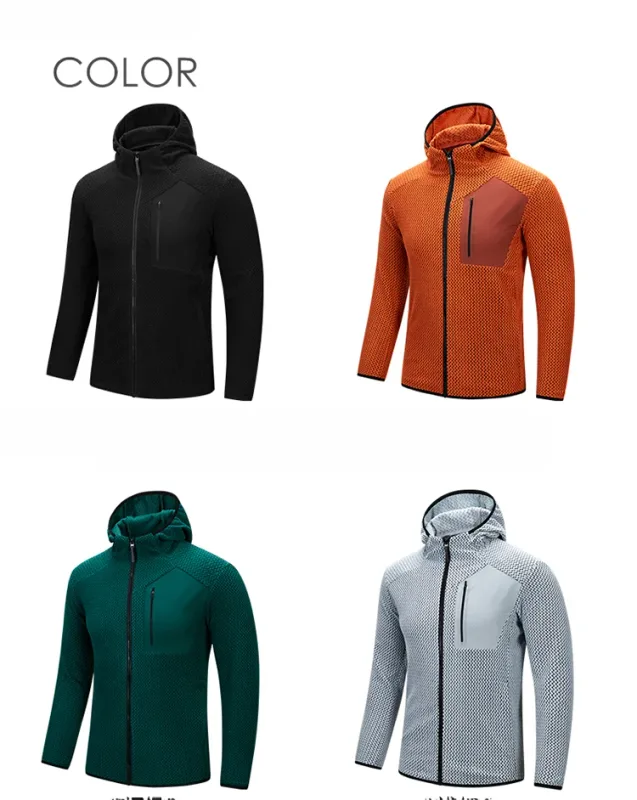 Fashionable and Versatile Warm Hooded Coats, High-quality Men's Zipper Coats for Fall/winter,Casual Sports Fitness Sweatshirts