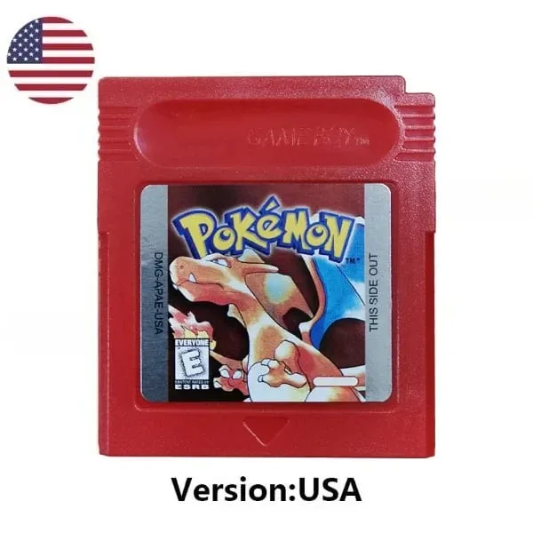 Cartouche de jeu vidéo Pokemon 16 bits, plusieurs styles, rouge, bleu, cristal, doré, vert, argent, jaune, carte de Console GB/SP
