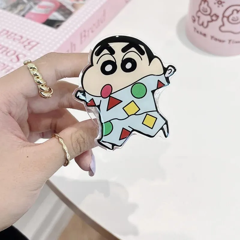 New In Stock Anime Xiao Xin Mobile Airbag Bracket Ins Style Cute Cartoon Adhesive Lazy Telescopic Desktop Air Cushion Folding