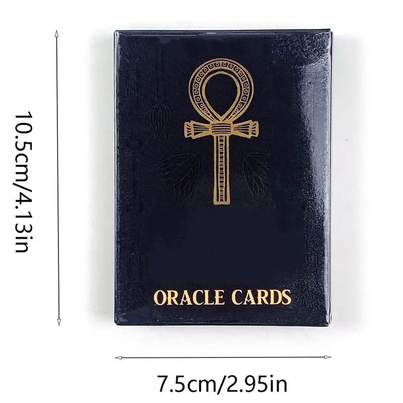 10.3*7.4cm Egyptian Gods Oracle Cards 36pcs Oracle Cards English Wisdom Divination Board Deck Edition Playing Game Tools