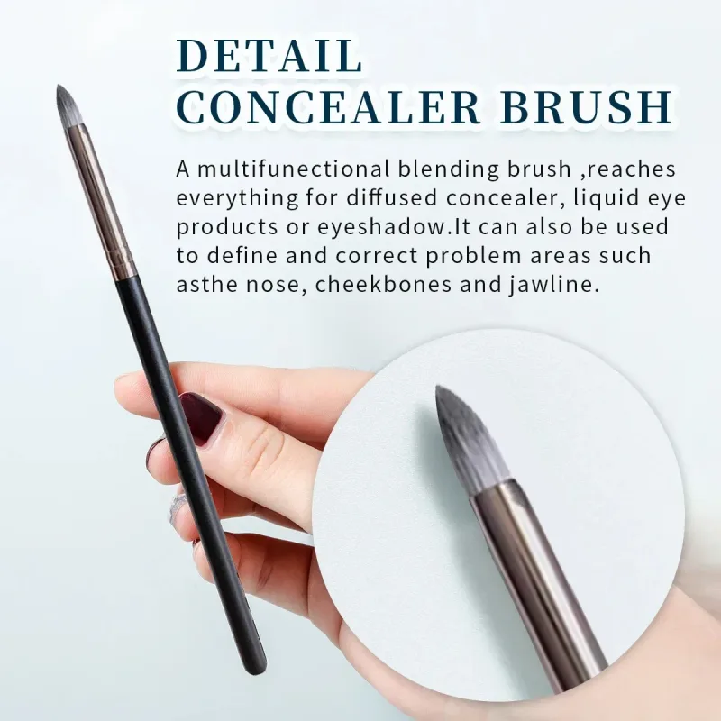1 Pc Concealer Makeup Brushes Precision Soft Fluffy Smudge Brush Cover Acne Dark Circles Multi-Function Detail Makeup Tools
