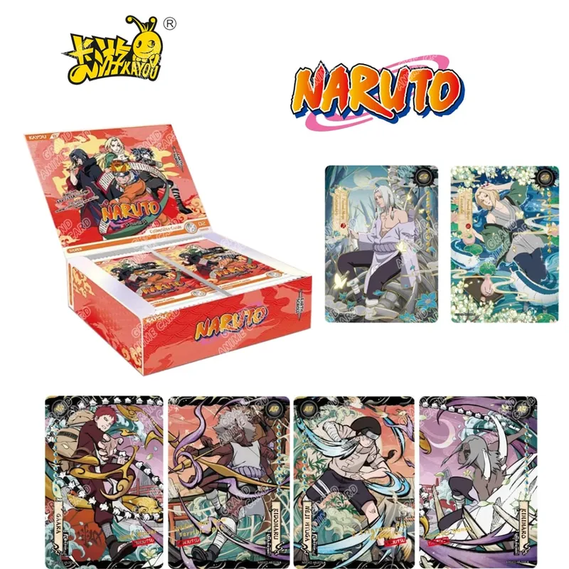 Genuine Naruto T4W8 JIN1 JIN2 SEA English Version Global Version Booster Box Anime TCG Rare CR Ninja World Collection Card