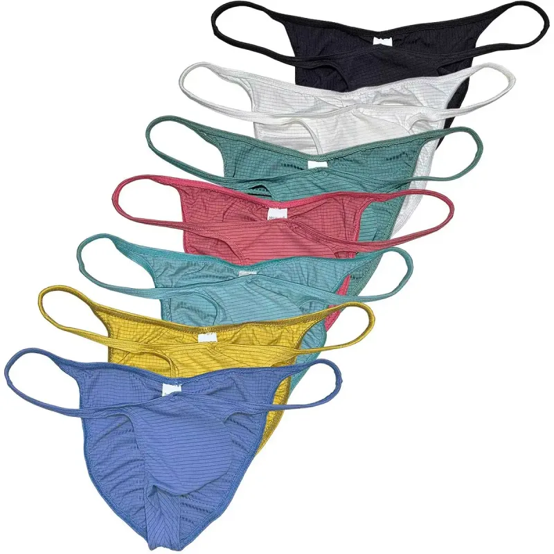 Slip ultrasottili Intimo a vita bassa Slip bikini lisci da uomo Slip morbidi da uomo con retro morbido Scrunch Slip estivi