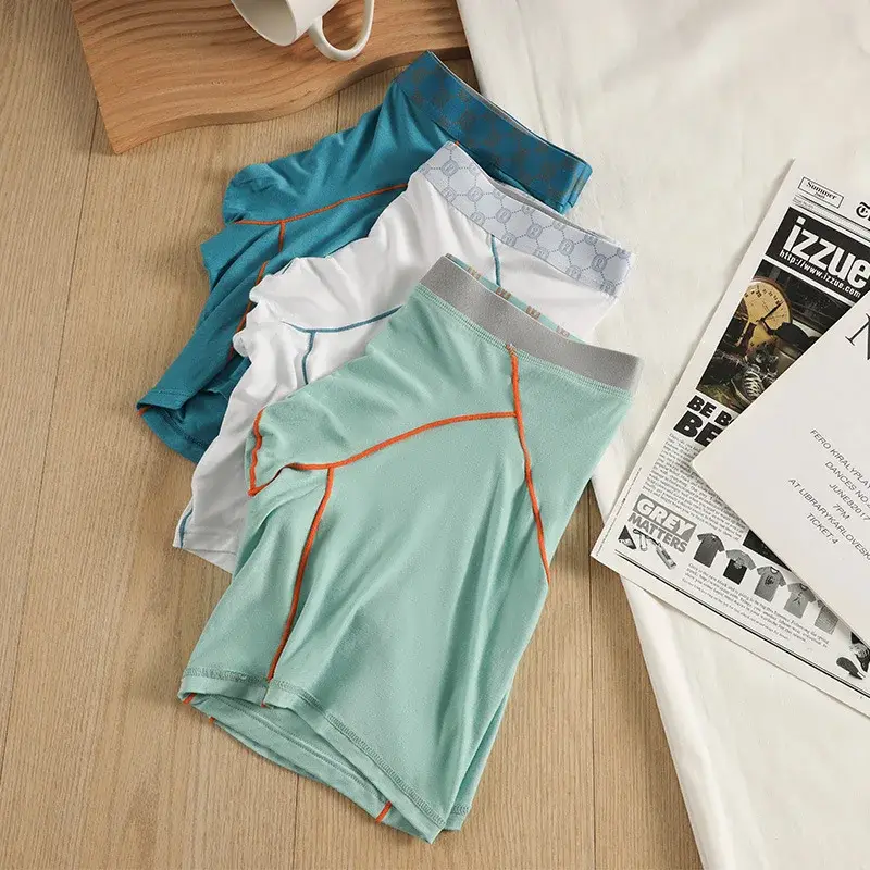 Mens Boxers Bamboo Fiber Underwear Man Panties Homme Ropa Breathable U Convex Pouch Long Underpants Plus Size Boxer Shorts M-XXL