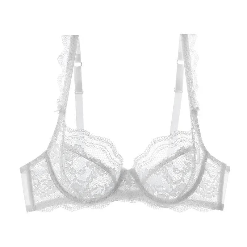 Nouvel Ensemble Plus Size Underwear Dentelle Ultra Fine Mode Style Français Uni Doux Armature Push Up Soutien Gorge Multi Taille