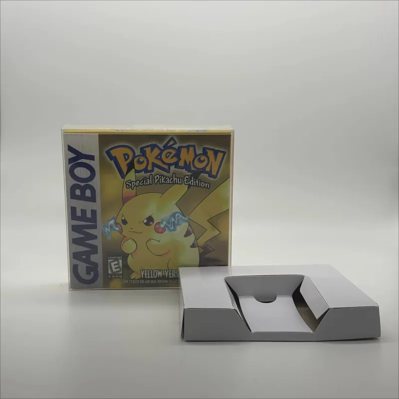 Pokemon Series Blue/Crystal/Gold/Green/Red/Silver/Yellow GBC Game in Box with Manuals for Video Game Cartridge USA Version