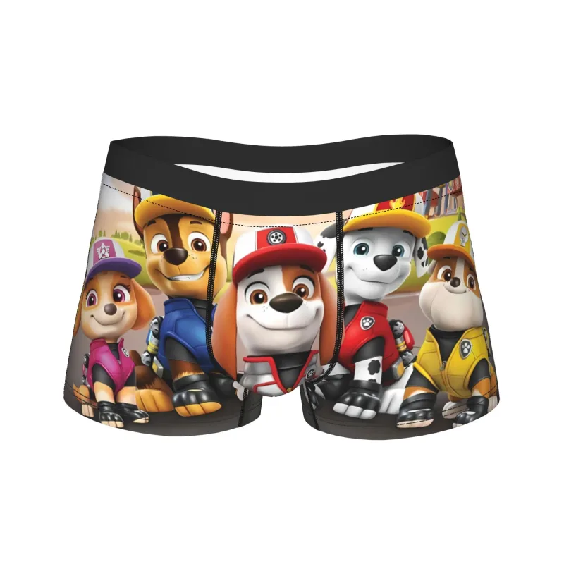 Paw Dogs Patrols 後備箱內褲高品質設計平角內褲透氣男士內褲大碼 2XL