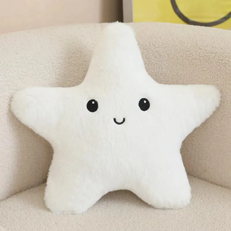 35/40cm Starfish Star Plush Pillow Stuffed Smiling Happy Sky Pillow Colorful Decor Cushion for Sofa Chair Back Support Gift