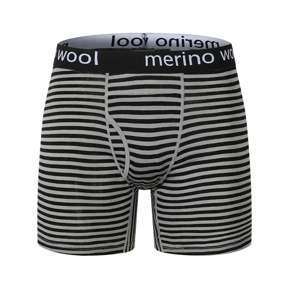 Mens Merino Wool Underwear Boxer Briefs 100% Merino Wool Base Layer for Men Merino Boxer Soft Comfy Breathable Moisture Wicking