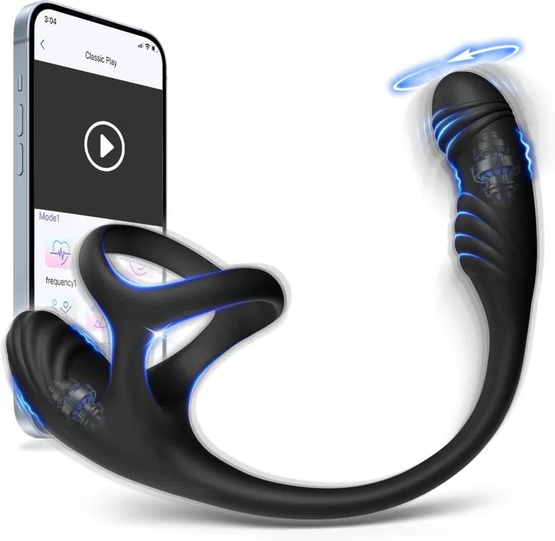 Anal Vibrator Male Sex Toys for Men Prostate Massager With Penis Ring Remote Anal Toy Adults Product Butt Plug for Women Gay — image 9