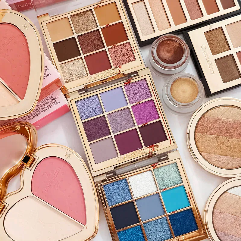 Gorąca sprzedaż Charlotte marka 9 paleta kolorowych cieni do powiek i wysoki połysk naprawiający dysk z kamieniami szlachetnymi natura łatwe do pokolorowania kosmetyki Tilbury — image 6