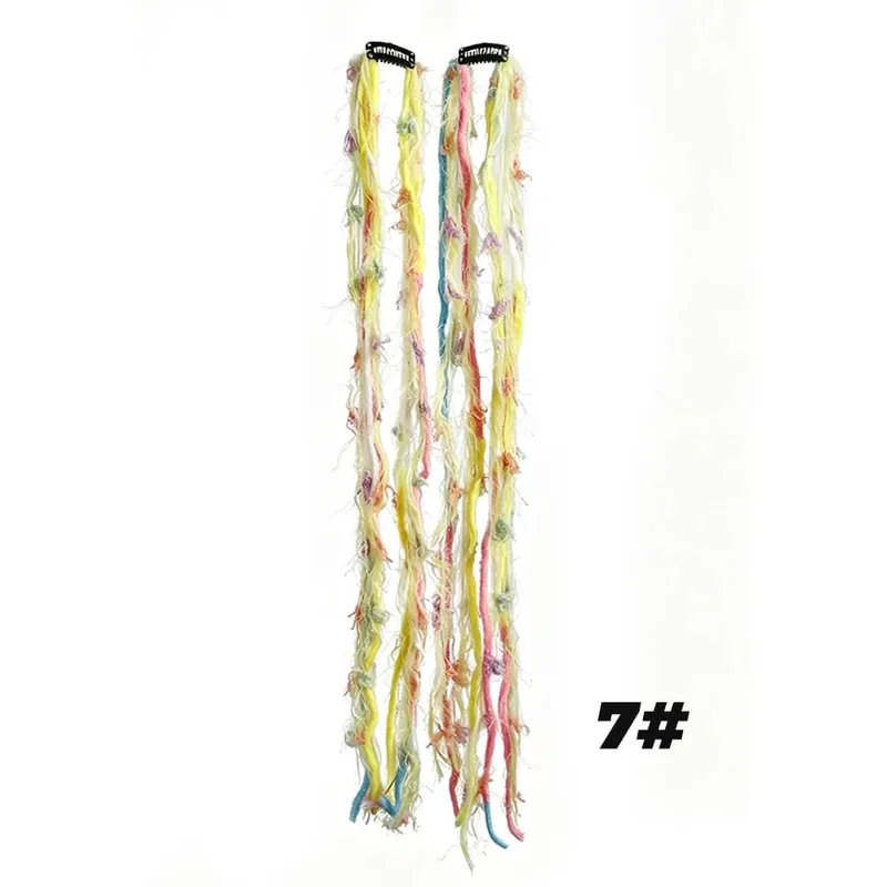 Synthetic Plush Maillard Colored Long Tassel Headband Bohemian Hair Accessory Suitable for Women's Parties