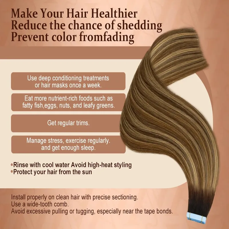 100% Real Human Natural Hair Tape in Human Hair Extensions Vietnamese Hair Straight Strong Adhesive Skin Weft For Women