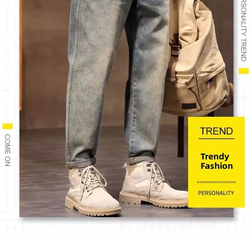 Spring Summer New Retro Men's Jeans Straight Leg Elastic Casual Versatile Classic Mid-Rise Long Pants Comfortable Fit