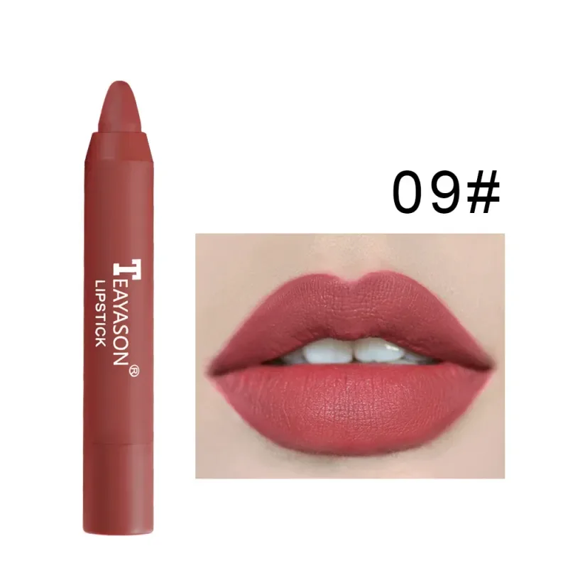 12 farben Samt Matte Lippenstifte Bleistift Wasserdicht Langlebig Sexy Rot Lippenstift auf-Stick Tasse Make-Up Lip Tint Stift kosmetik