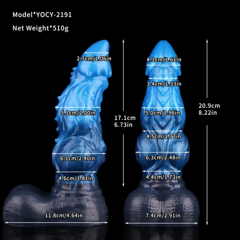 Monster Dragon Cock Anal Dildos Double Layer Penis Vaginal Anus Masturbator Silicone Sex Toys For Adult Women Men Flirting