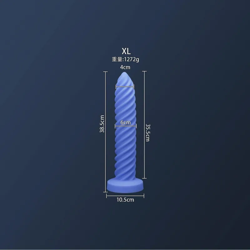 Thread Spiral Long Anal Plug Silicone Flexible Adult Sex Toys for Men Women Female Masturbation Toys Male Anal Masturbator