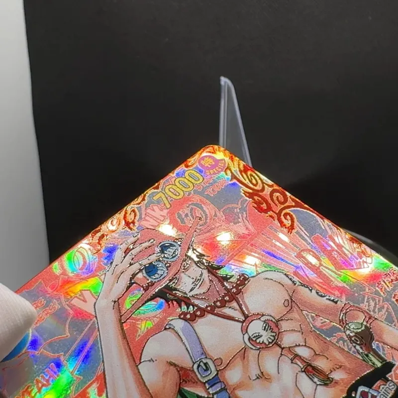 One Piece TCG OPCG English Leader Card OP13 Red Manga Card Luffy Ace Sabo OP13-118 OP13-119 OP13-120 Textured Foil Proxy Card
