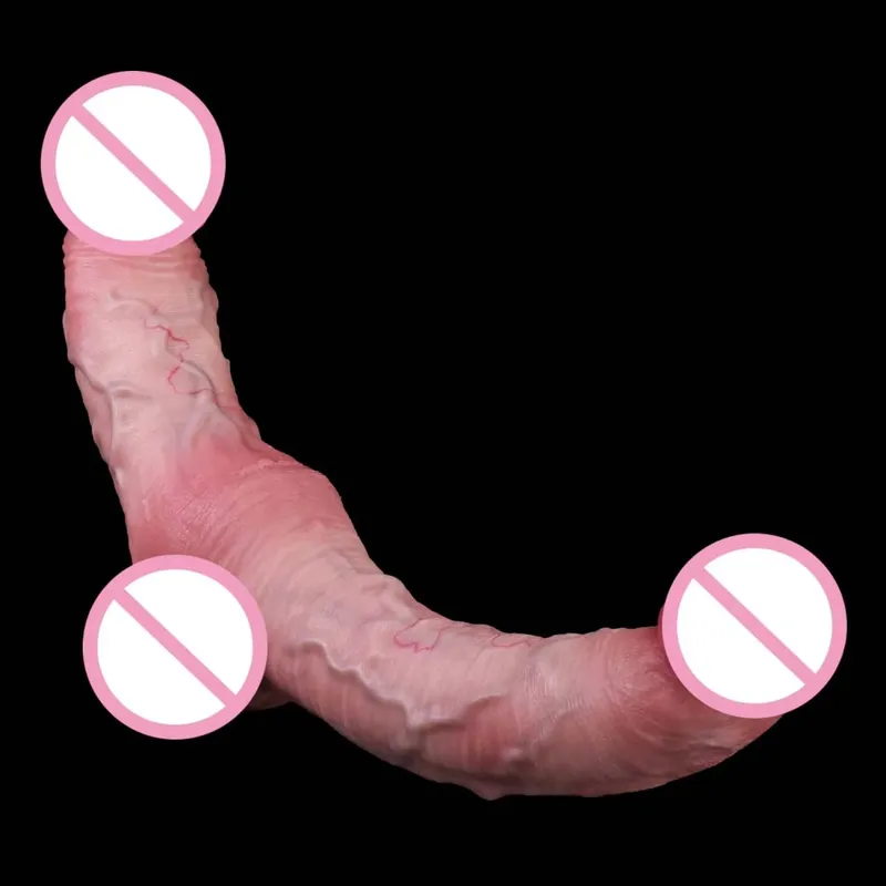 Thực Tế Dương Vật Giả 2 Mặt Buttplug Cặp Đôi Buttplug Silicone Mềm Điểm G Kích Thích Hậu Môn Dilator Dual Cuối Dương Vật Đồ Chơi Tình Dục — image 5