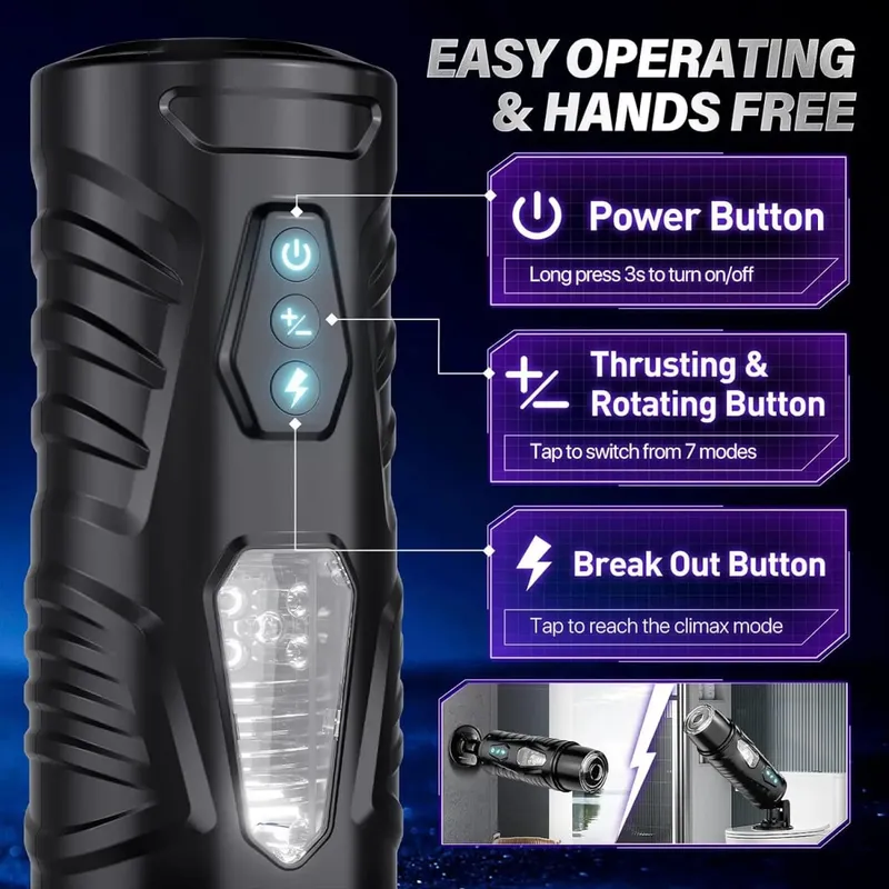 Sex Toys Vagina Masturbation Cup Masturbator Electric Automatic Shaking Sucking Sexy Groans Male Masturbator Pussy Adult Tools