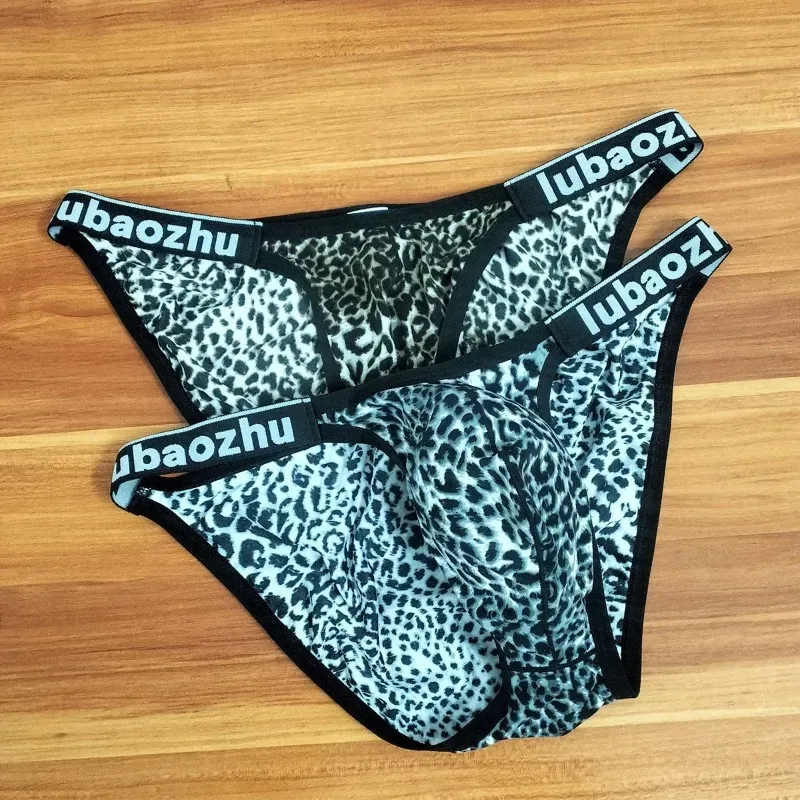 2026 Leopard Pouch Underwear Men Underpants Panties Soft Mens Swimming Briefs Sexy Low-waist Breathable Трусы Мудские Хлопковые