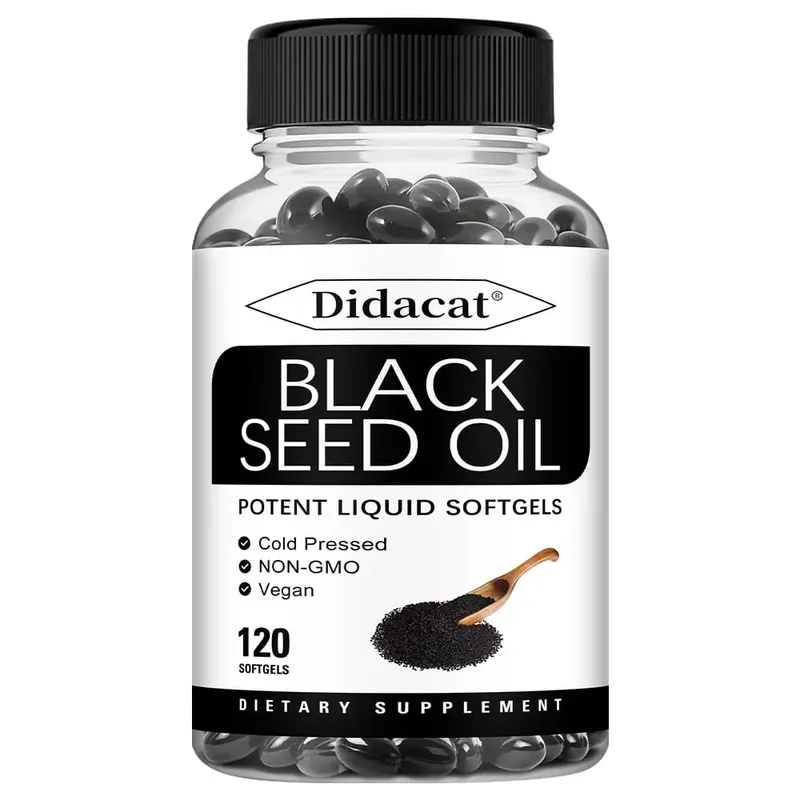 Vegan Black Seed Oil Capsules - Supports Immune Joint Digestive Hair Skin Health - Non-GMO Gluten Free Supplement