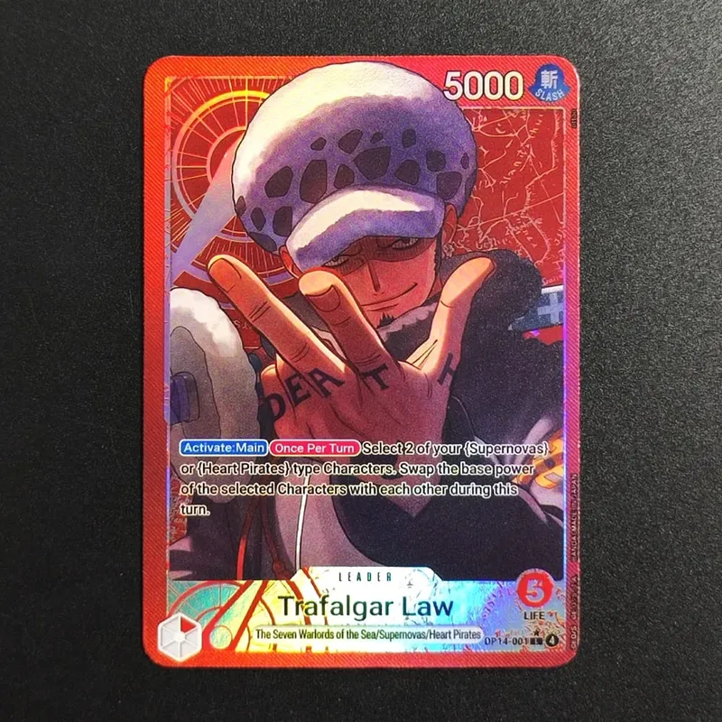 Proxy One Piece Card Mihawk OP14-020 Hancock Crocodile Jinbe Law Doflamingo The Azure Sea's Seven English TCG Anime Card