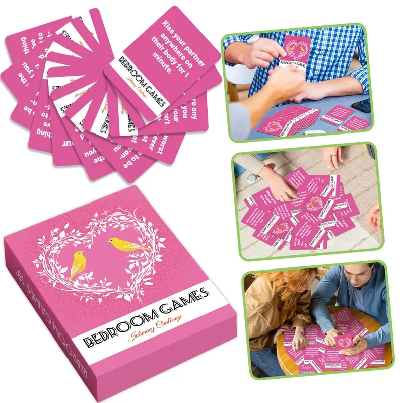 Tarjetas de juego interactivas para parejas, juegos de citas nocturnas para parejas, tarjetas coquetas de verdad o desafío para adultos, diversión para fiesta de marido y mujer, 50 Uds.