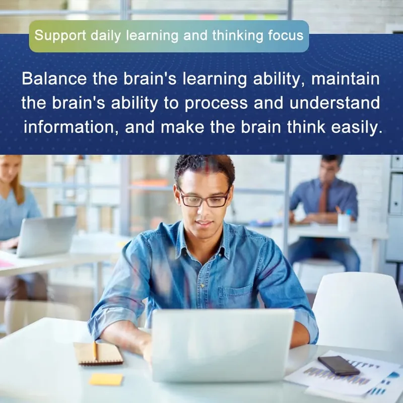 Brain Supplements for Memory and Focus with Bacopa Monnieri Lion's Mane Ginkgo Biloba Mental Clarity & Cognitive Support