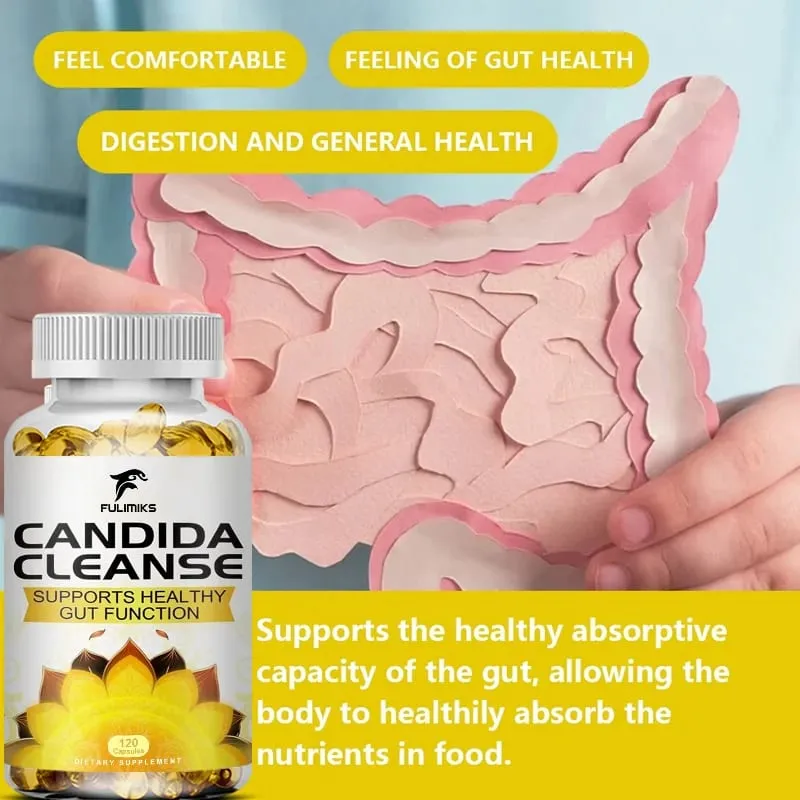 Fulimiks Candida Cleanse - Antioxidant Intestinal Cleansing and Detoxification Promote Digestion & Metabolism - 120 Capsules