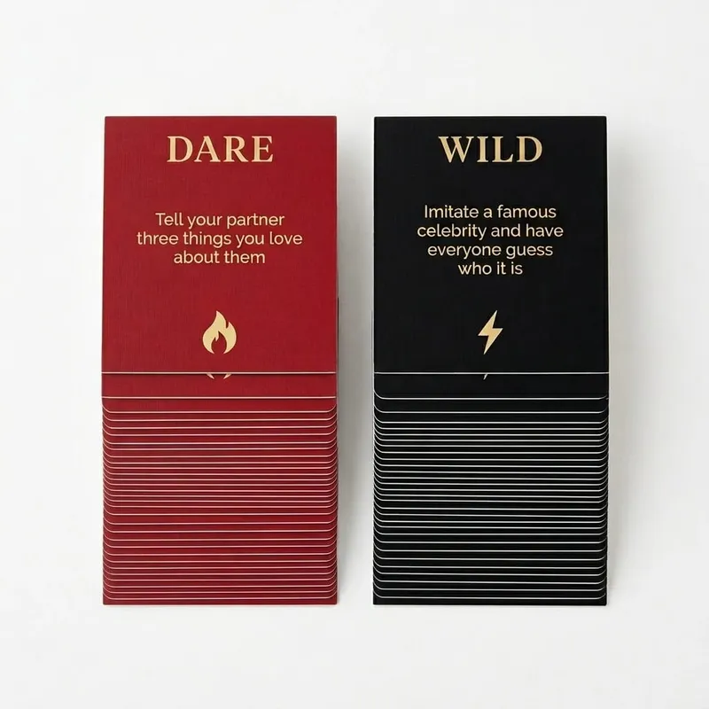 50Pcs Adult Deck Card Games: Fall Winter Halloween & Christmas Party Icebreaker Valentines Anniversary Gift — image 1