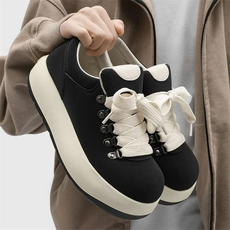 Högkvalitativa Chunky Sneakers för män Skateskor Överdimensionerade tå Fritidssneakers Bekväma plattformsskor Skor för studenter
