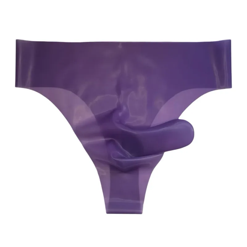 Sexy Nightwear Mens Latex Underwear Comfortable Latex Safety Panties Applicable Gender Male Fashionable Lingerie