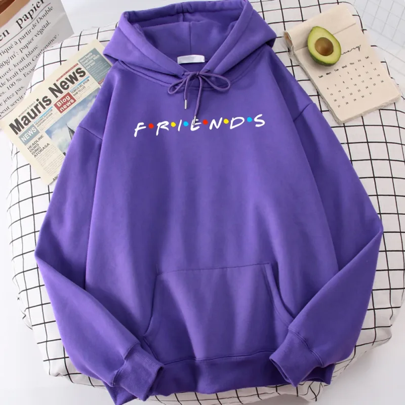 Sitcom Film Freunde Gedruckt Herren Hoody Koreanische Fleece Sweatshirt Einfache Crewneck Mit Kapuze Straße Oversize Herbst männer Kleidung