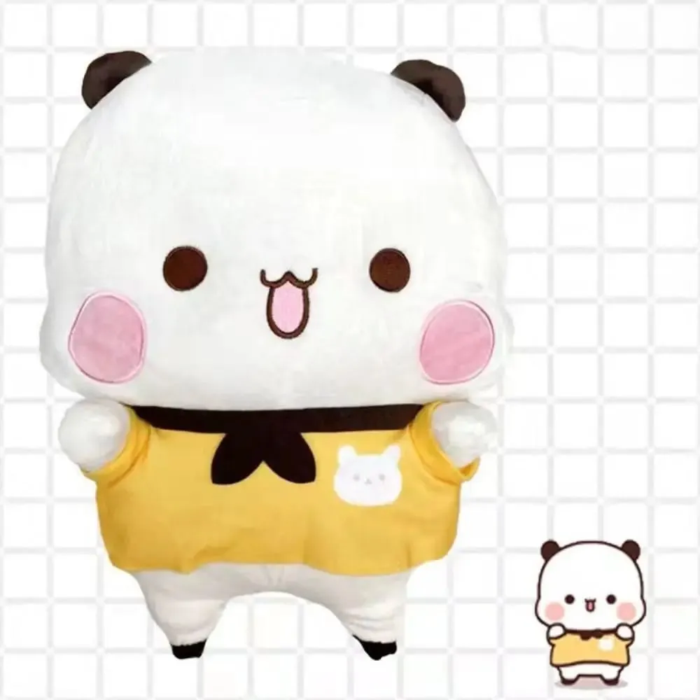 Bubu and Dudu Panda Plush Cute Cartoon Stuffed Soft Pillow Toy Wedding Handmade Ornament Panda Bear Doll Children's Day