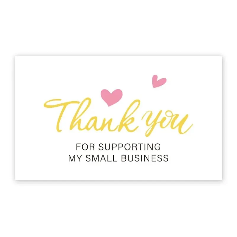 30pcs Copperplate Thank You Card Gift Packaging Thank You Card Greeting Card Decorative Greeting Cards