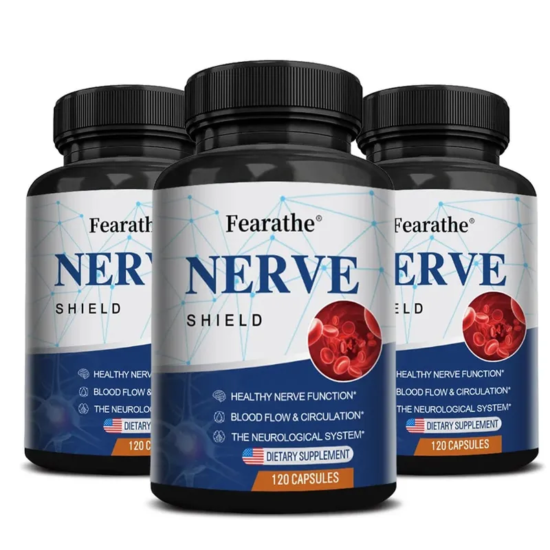 Nerve Support Supplement - B Vitamins Supports Nerve & Brain Function Neurotransmitters Blood Circulation & Joint Health