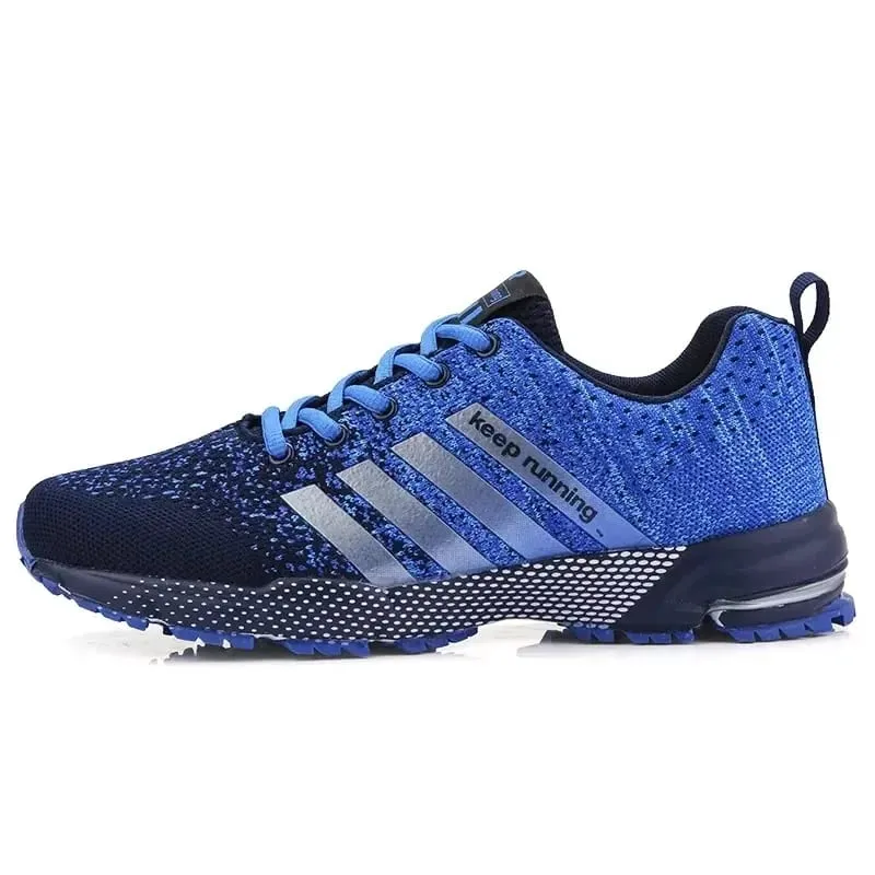 Best Seller! Men's Trendy Knitted Running Shoes Breathable Light Sneakers Anti-Slip Outdoor Casual Mens Shoes Zapatillas Hombre