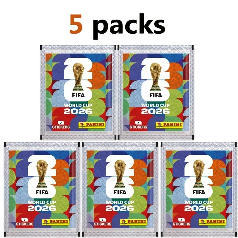 2026 FIFA World Cup Panini Trading Sticker Pack Soccer Football Cards Collection Sports Memorabilia Gift For Boys Kids