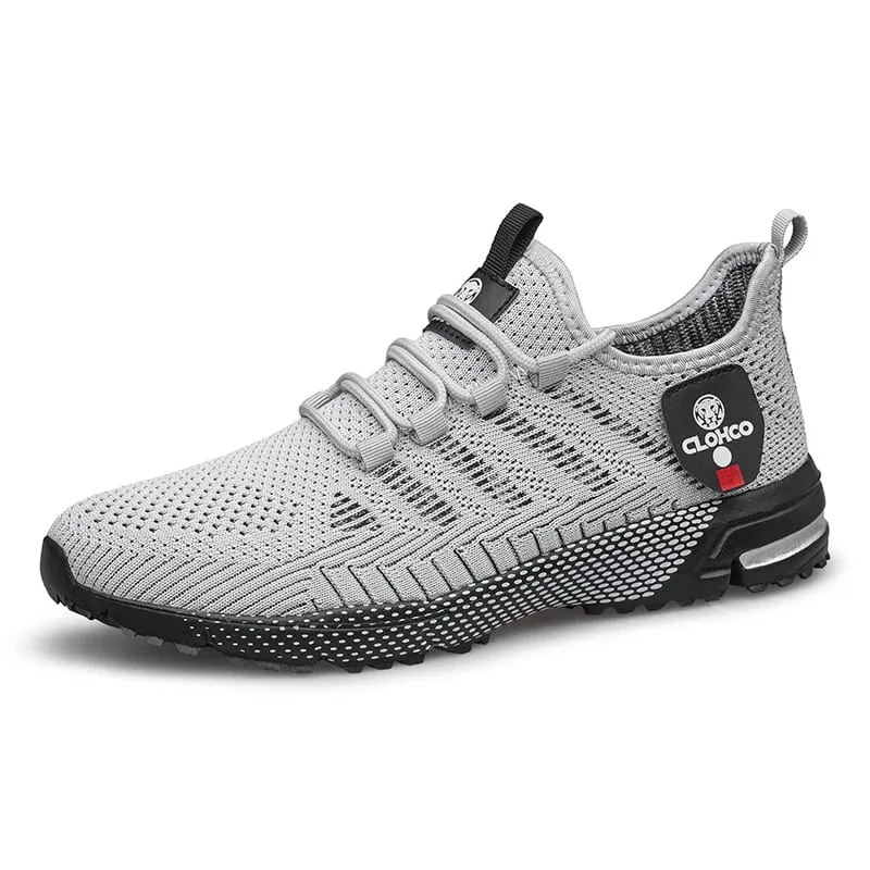 CLOHOO-en's Lightweight Knit Joggers - Breathable Road Running Shoes & Comfortable Daily Walking Sneakers.