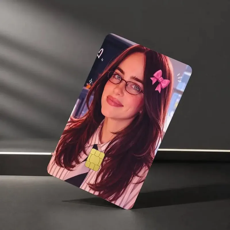 Musician Billie E-Eilish Sticker Film Tape Skin for Credit Card Debit Card Waterproof Stickers