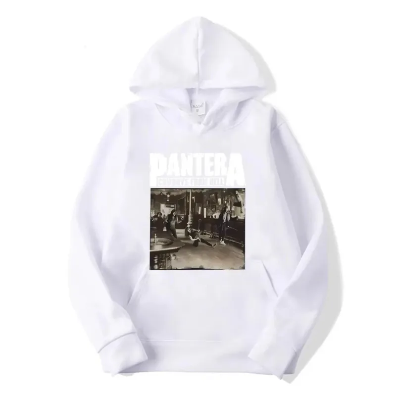 2026WinterNew Hoody PANTERA Band Pullovers COWBOYS FROM HELL Print Hoodies Men Women Vintage Fashion Hip Hop Oversized Swatsirts