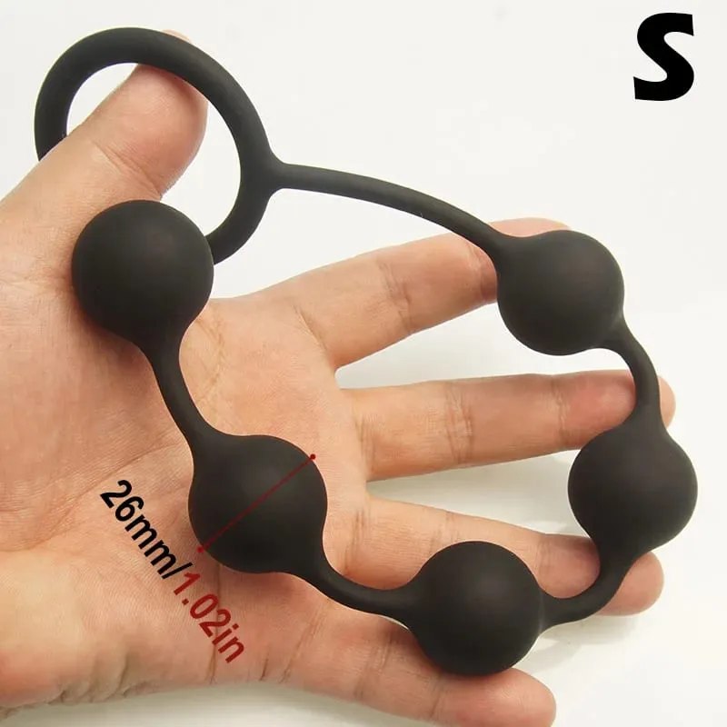 Anal Beads Sex Toys 5 Gradient Size Balls Butt Plugs for Depth Anus Training Analplug Buttplug Butplug